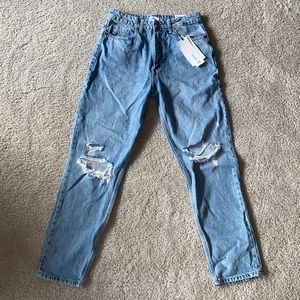 ZARA High rise Ankle length Classic Mom Fit Jeans Size US6